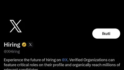 Aplikasi X Siap Luncurkan Fitur Baru X Hiring, Wow! Bisa untuk Mencari Kerja Lho