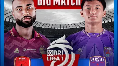 BIG MATCH! Link Nonton Live Streaming PSM Makassar vs Persita Tangerang pada Liga 1 Hari Ini, Kick Off 15.00 WIB