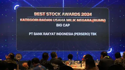 Bank BRI dianugerahi dua penghargaan dari Best Stock Awards 2024 yang diselenggarakan Investortrust dan Infovesta.