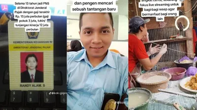 Beredar postingan viral di media sosial TikTok seorang mantan PNS bernama Randy Alam mengaku resign dari pekerjaannya.
