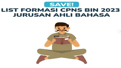 Bocoran Formasi CPNS 2023 di BIN Bidang Sastra dan Bahasa, Fresh Graduate Tertarik Mendaftar.