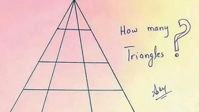 Tes IQ: Berapa Banyak Segitiga yang Bisa Kamu Temukan pada Gambar Ini? Latih Kemampuan Pemecahan Masalah
