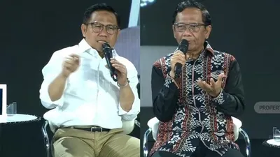 Diskusi Pemilu 2024 bersama Cawapres, ini Solusi Cak Imin dan Mahfud MD untuk Generasi Milenial dan Generasi Z