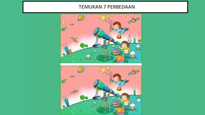 Pada tes penglihatan ini kamu diminta untuk menemukan 7 perbedaan pada dua anak yang sedang bermain. Cobalah jawab dengan benar.