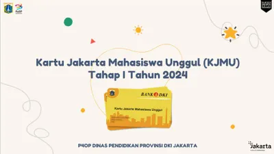 Pendaftaran Kartu Jakarta Mahasiswa Unggul (KJMU) Tahap 1 tahun 2024 dibuka.