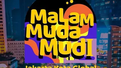 Acara Malam Muda Mudi Jakarta Kota Global untuk menyemarakkan acara malam Tahun Baru 2024