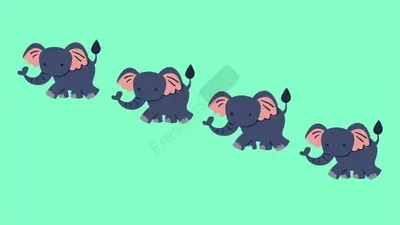 Tes Penglihatan: Latih Ketajaman Mata Kamu dengan Menemukan Gambar Gajah yang Berbeda, Mana Ya?
