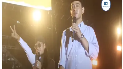 Gibran Rakabuming Raka dan Gus Miftah di Konser Indonesia Maju
