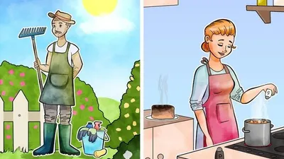 Dalam teka-teki ini, ada dua tersangka: seorang tukang kebun dan seorang juru masak. Keduanya diduga mencuri dari sebuah rumah besar.
