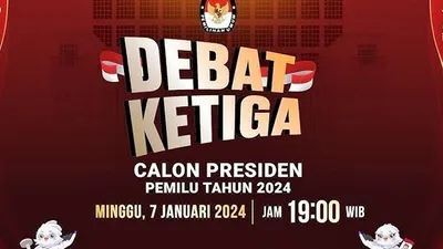 Link Live Streaming Debat Ketiga Capres Pilpres 2024 Malam Ini Pukul 19.00 WIB, Jangan Sampai Lupa!