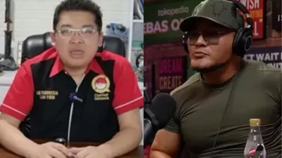 Kolase Foto Alvin Lim dan Deddy Corbuzier