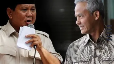 Berdasarkan hasil sejumlah lembaga survei, pasangan Ganjar Pranowo-Mahfud MD yang menempati nomor urut ketiga mengalami penurunan.