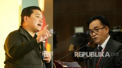  Erick Thohir dan Yusril Ihza Mahendra