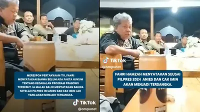 Beredar Video Fahri Hamzah Sebut Anies Baswedan dan Cak Imin Akan Jadi Tersangka Usai Pilpres 2024