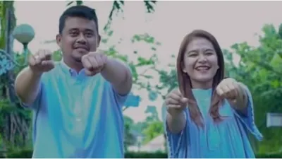 Wali Kota Medan, Bobby Nasution, mengunggah video joget gemoy yang mendukung paslon nomor 2 Prabowo-Gibran.    