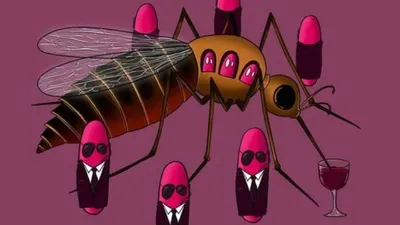Ilustrasi Nyamuk Wolbachia