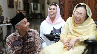 Yenny Wahid dan Sinta Nuriyah bertemu Ganjar Pranowo