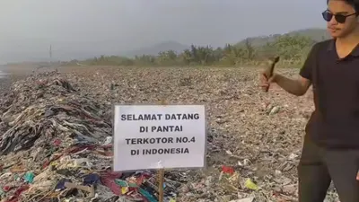 Galang Aksi Massa untuk Bersihkan Pantai Cibutun Sukabumi dari Tumpukan Sampah, Pandawara Group Tuai Masalah