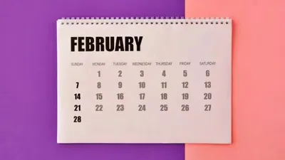 Ilustrasi Kalender Februari