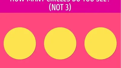 Tes IQ: Tebak Ada Berapa Lingkaran pada Gambar? Jawab 3 Sudah Pasti Salah!