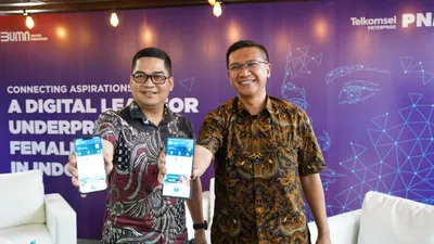 PT Permodalan Nasional Madani (PNM) menggandeng Telkomsel gencarkan digitalisasi layanan kepada 14,7 juta nasabah via aplikasi MekaarDigi.