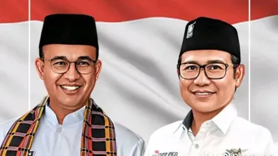 Anies Baswedan (kiri) dan Muhaimin Iskandar, diproyeksikan bakal calon presiden dan bakal calon wakil presiden dalam Pilpres 2024 yang dicetuskan Ketua Umum Nasdem Surya Paloh. 