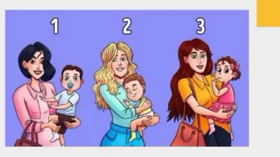 Tes Kepribadian: Wanita Mana yang Gendong Anak Orang Lain?
