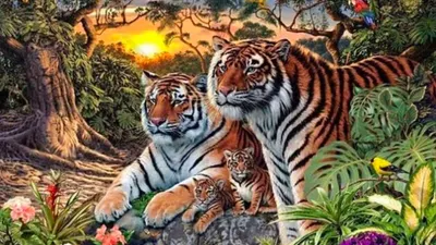 Tes Ilusi Optik: Cari 16 Wajah Harimau Pada Gambar Dalam 30 Detik!