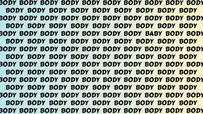 Tes Ilusi Optik: Asah Otakmu dan Temukan Kata BABY dalam Sekotak Penuh Kata BODY, Buktikan Kamu Bermata Elang!