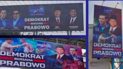 Beredar Baliho Prabowo Tanpa Gibran Digantikan dengan AHY, Demokrat Hanya Dukung Setengah Hati?
