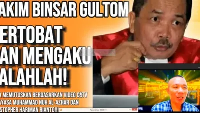 Rismon Sianipar Desak Hakim Binsar Gultom Bertaubat dan Mengaku Salah: Anda Pakai CCTV Rekayasa untuk Pidanakan Jessica Wongso!