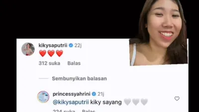 Kiky Saputri kegirangan dibalas Syahrini 