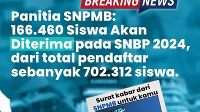 Pengumuman Hasil Kelolosan SNBP 2024 dan pendaftaran UTBK SNBT 2024 bagi yang belum lolos.