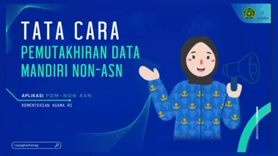 Illustrasi Pemuktahirn Data Mandiri Non - ASN