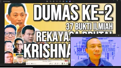 Rismon Sianipar Laporkan Keterlibatan Krishna Murti dalam Dumas Polri ke-2, Sertakan 37 Bukti Ilmiah Rekayasa Brutal CCTV Kasus Jessica Wongso