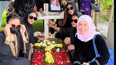 Viral potret kuburan istri muda ayah Mirna Edi Darmawan yang diduga meninggal mendadak 