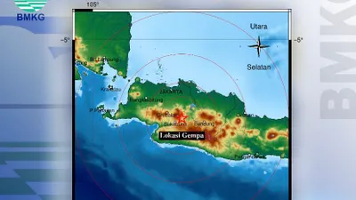Terkini! Gempa Berkekuatan M 2,1 Guncang Cianjur, Jawa Barat