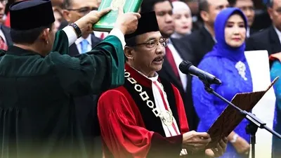 Ketua MK Suhartoyo: Pekerjaan yang Dibebankan Hari Ini Menurut Saya Cukup Berat
