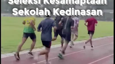 Ilustrasi Tes Kesamaptaan Calon Taruna Sekolah Kedinasan.
