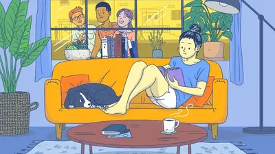 Ilustrasi introvert