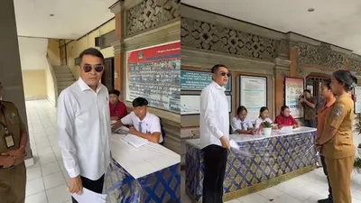 Arya Wedakarna Labrak Guru BK SMKN 5 Denpasar yang beri hukuman siswa.