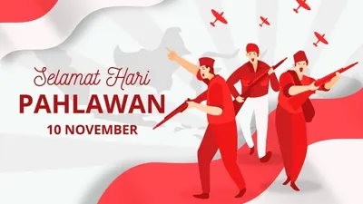 Ilustrasi twibbon Hari Pahlawan 10 November 2023.