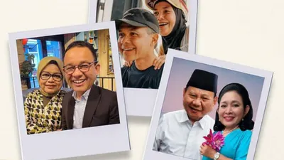 Intip Kisah Cinta Tiga Pasangan Capres Peserta Pilpres 2024, Ada yang Berawan dari KKN
