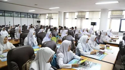 Ilustrasi Suasana UTBK-SNBT 2024