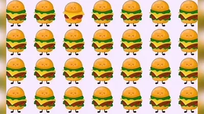 Langsung saja kita mulai tes penglihatan berikut ini, temukan satu burger yang paling berbeda pada gambar. Jawab secara teliti ya.
