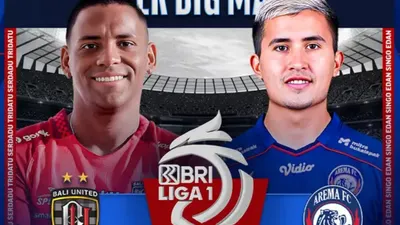 Link Nonton Live Streaming Bali United FC vs Arema FC Liga 1 Hari Ini di Indosiar, Kick Off 15.00 WIB
