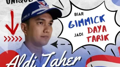 Viral Aldi Taher Nyaleg 