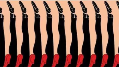 Menurutmu, apa gambar yang pertama kali kamu lihat Apakah pertama kali kamu lihat gambar kaki wanita atau gambar kaki laki-laki