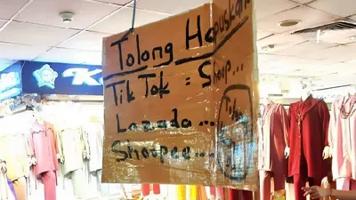 Pedagang Tanah Abang meminta Lazada dan Shopee tutup