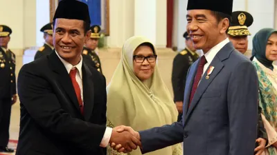 Presiden Jokowi Lantik Andi Amran Sulaiman sebagai Mentan